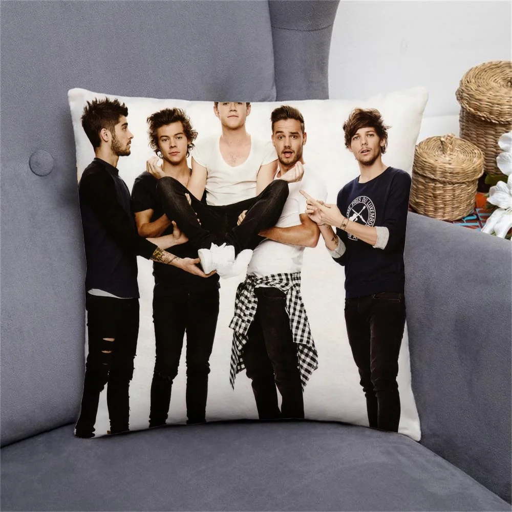 One Direction Children\'s Decorative Cushions for Decorative Sofa Pillowcases Bed Cushions for Living Room Cushion Cover 45*45
