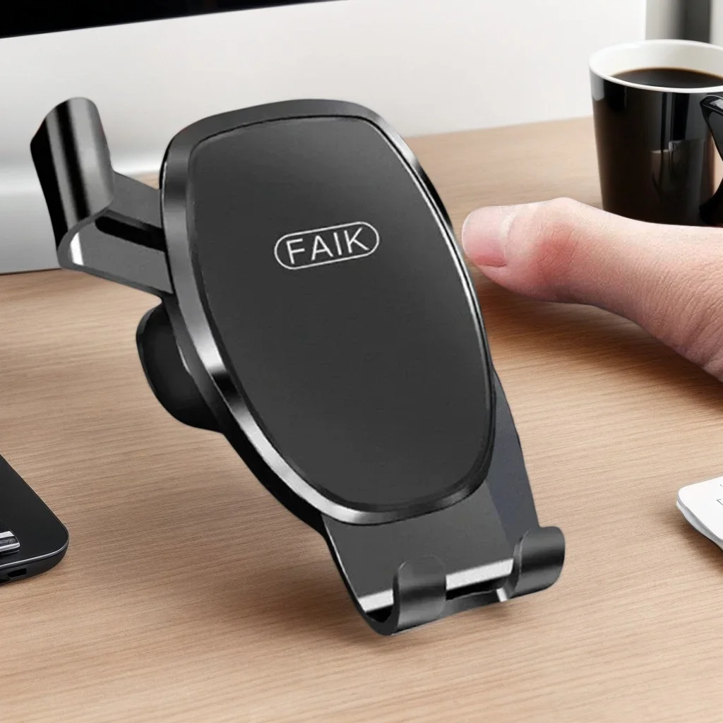 

Gravity-Induction Car Phone Holder – Air Vent Mount with Triangular Design for Smartphones (Mirror Bracket Included)