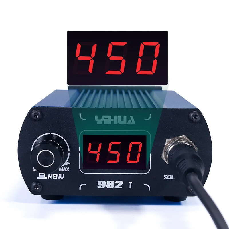 YIHUA 982-I Soldering Station 450℃ Rapid Heating, Compatible with C210 C245 Soldering Iron Tips