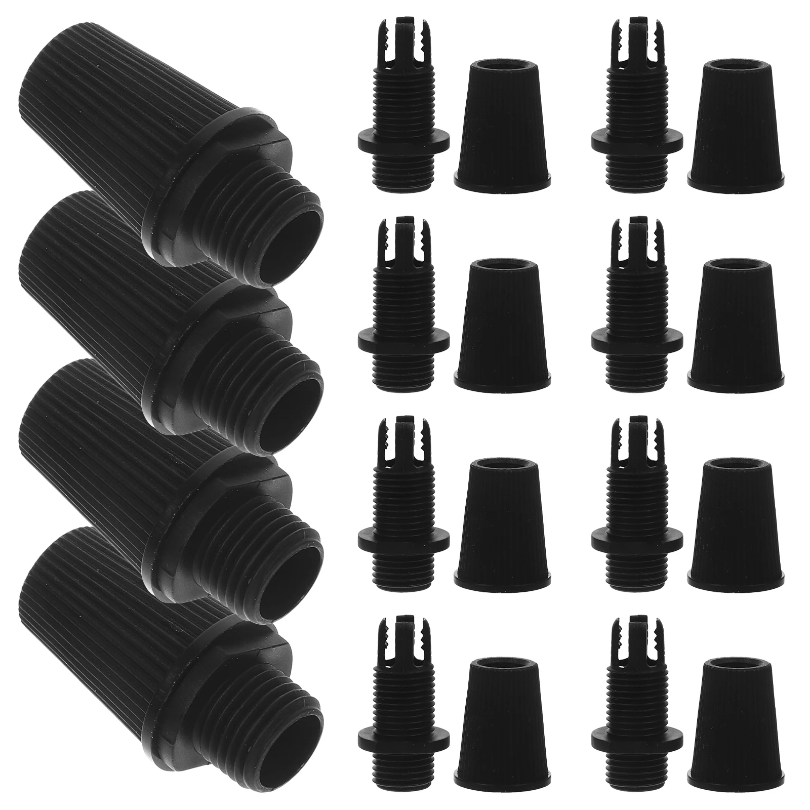 

50pcs Wire Cap Cable Gland Power Cord Buckle Black Plastic Strain Relief DIY Lamp Clips Hanging Lights Clamps Ceiling Fixing