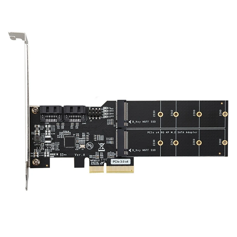 칩 어댑터 카드, PCIE3.0 X4 to 2 포트 M.2 B-KEY 확장 카드, PCIE3.0 X4 to 2 포트 SATA3.0 어댑터 카드, ASM1164
