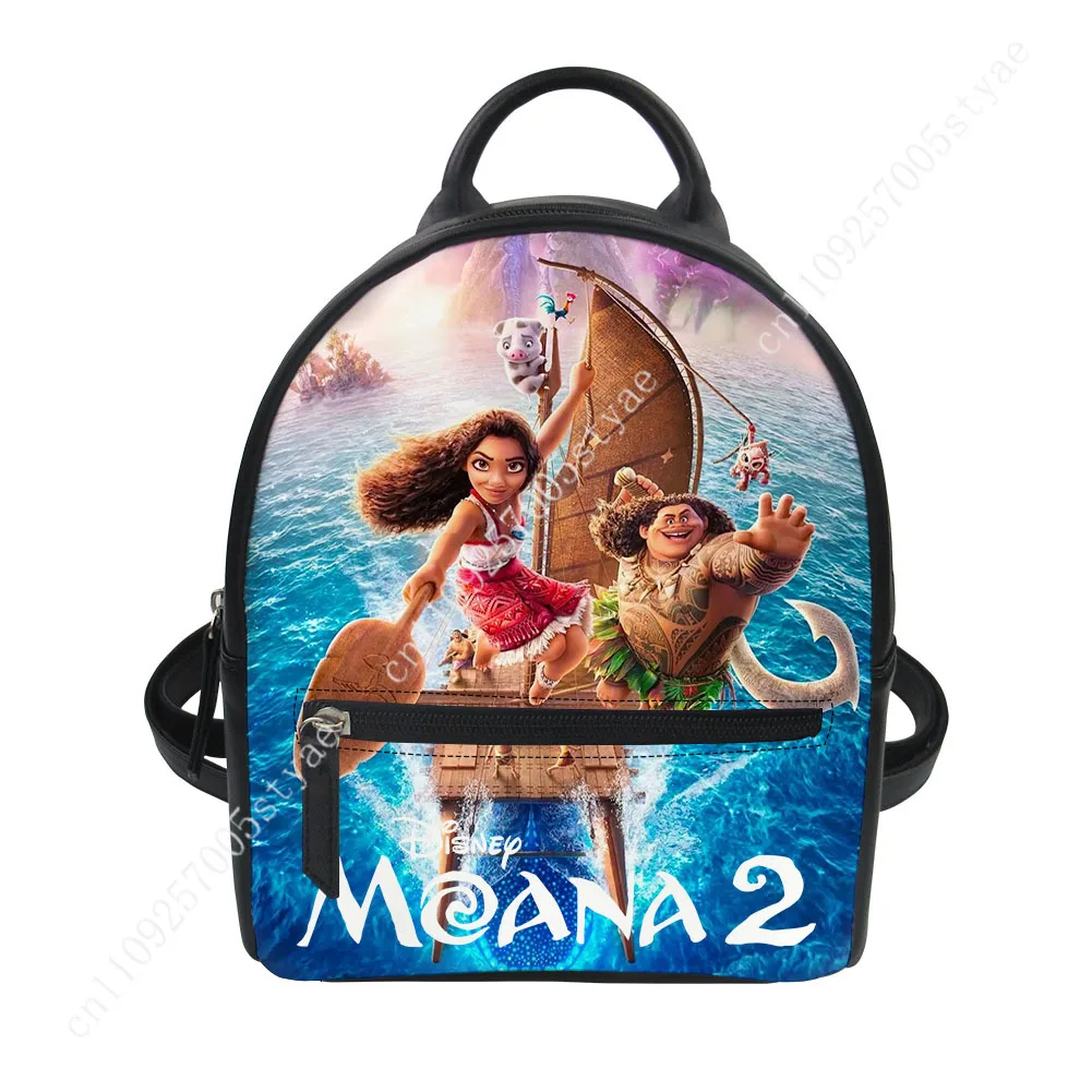 حقيبة ظهر موانا ديزني كارتون رجل امرأة تزيين حقائب جلدية تصميم شعار صورتك هدايا مخصصة للحفلات والعطلات #4