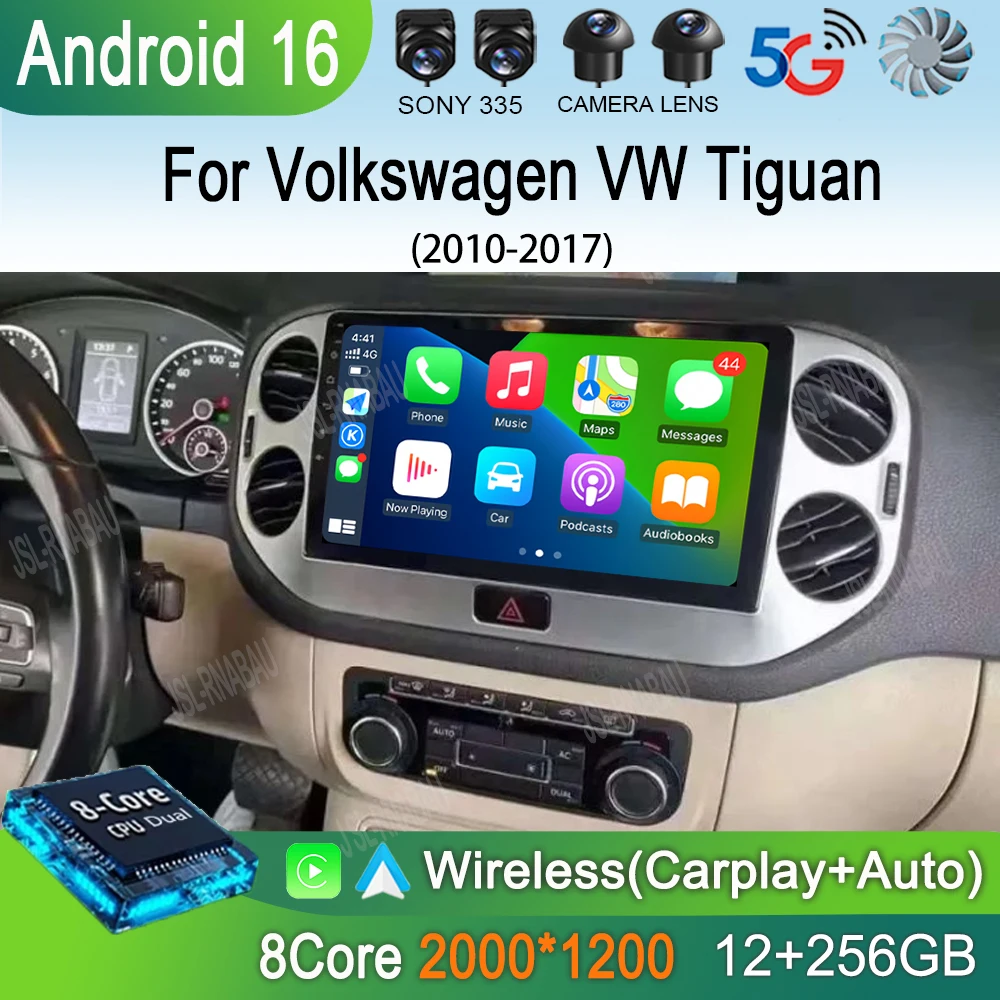 

Android 16 For Volkswagen VW Tiguan 2010 - 2017 Auto Radio Car Multimedia Video Player Navigation GPS Stereo Carplay 2din DVD