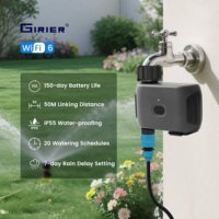 GIRIER Tuya Automatic Lawn Garden Intelligent Wireless Wifi 6 Watering Irrigation Controller Smart Water Sprinkler Timer