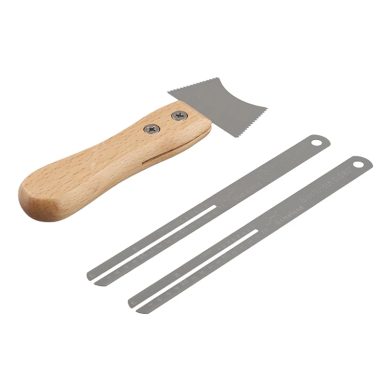 

M16K-Guitar Fret Wire Groove Protector Ruler Fingerboard Replace Tool Set Protect Fingerboard Replace Tool Set