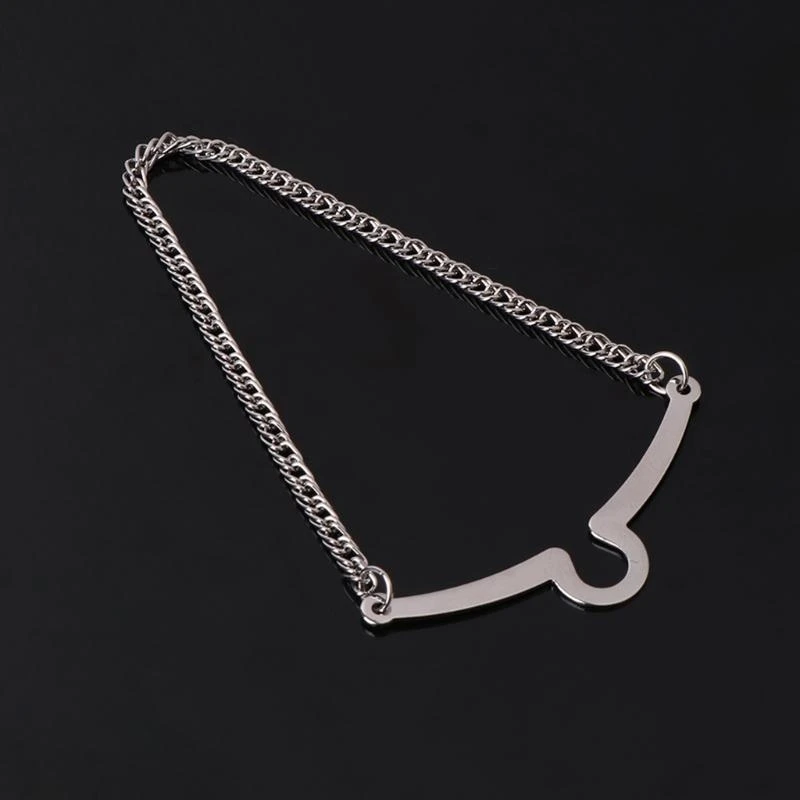 Fashion Bowtie Suit Shirt Jewelry Necktie Clips Metal Tie Chain Button Gifts for Boyfriend Husband Father for Bo