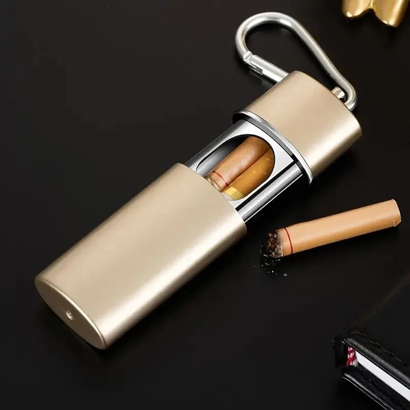 منفضة سجائر الجيب المحمولة |   تصميم ABS مانع للتسرب ومتين للسيارة والسفر والتخييم والمكتب والمنزل |   مدمج للرجال والنساء