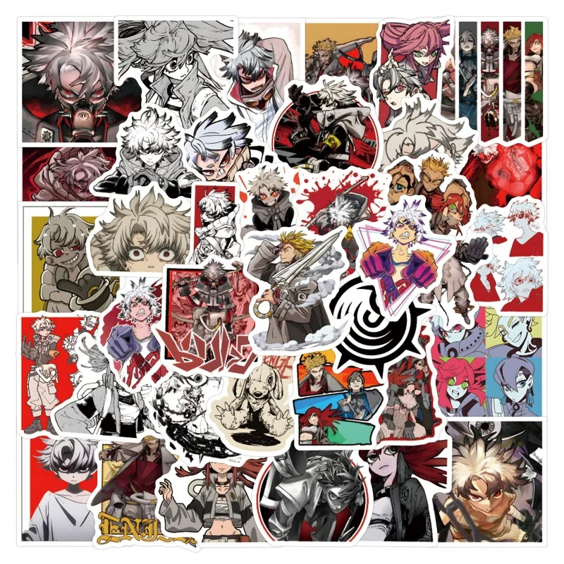 60Pcs GACHIAKUTA Cute Graffiti Stickers Fashion Cartoon Manga Pattern Stickers for Skateboard Luggage Laptop DIY Decoration