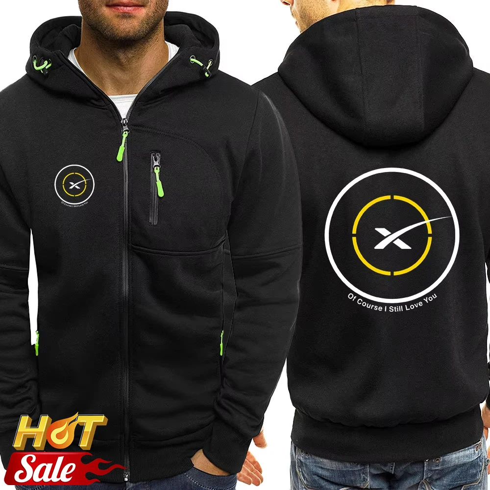 2025 Popular Man SPACEX SPACE X LOGO ELON Jacket Men Autumn Man's Loose Tops Coat Print New Type Sports Comfortable Hoodies