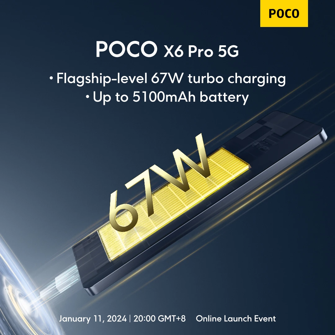 【World Premiere】Global Version POCO X6 Pro 5G NFC 256GB/512GB Dimensity 8300-Ultra 67W 64MP Camera with OIS 6.67\