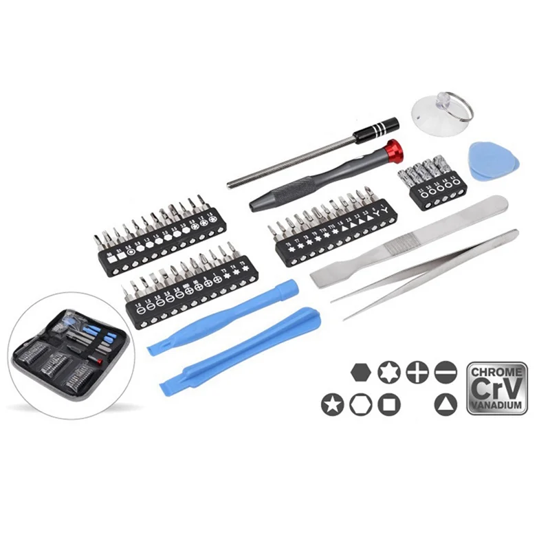 

49 Pieces Of Mobile Phone Maintenance Tool Set-Flower-Shaped Triangular Precision Screwdriver Set Easy Install Easy To Use