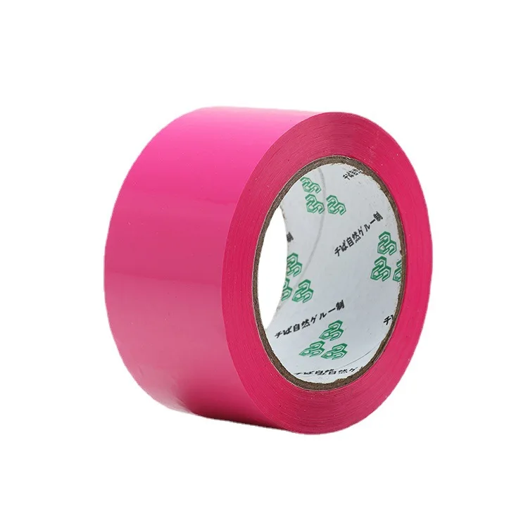 Pink Adhesive Tape Mounting Packing Fashion Tape High Viscosity Sealing Positioning Colorful Carton Tape