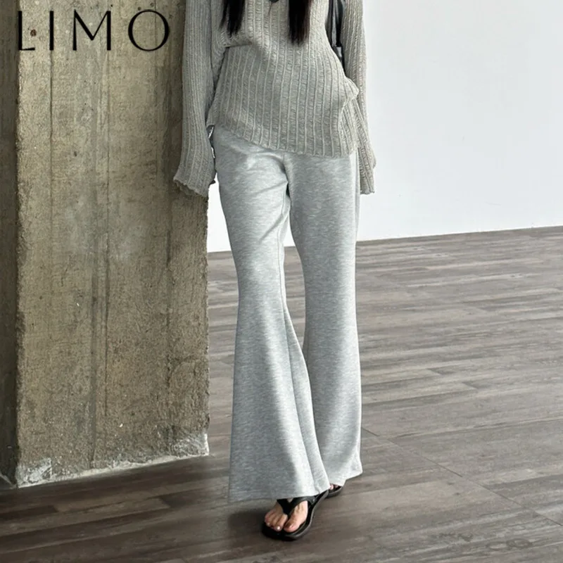 

LIMO 2025 High Waist Flare Pants Women - Stretchy Bootcut Trousers, Slim Fit Leg Lengthening, Casual Lounge Pants, Daily Wear