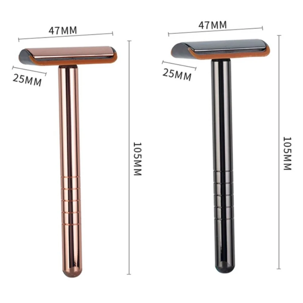 Whityle 03T New Design Innovate Safety Razor Double Edge Blade Aluminum Alloy Shaving Razor With Lubrication Strip For Men Women