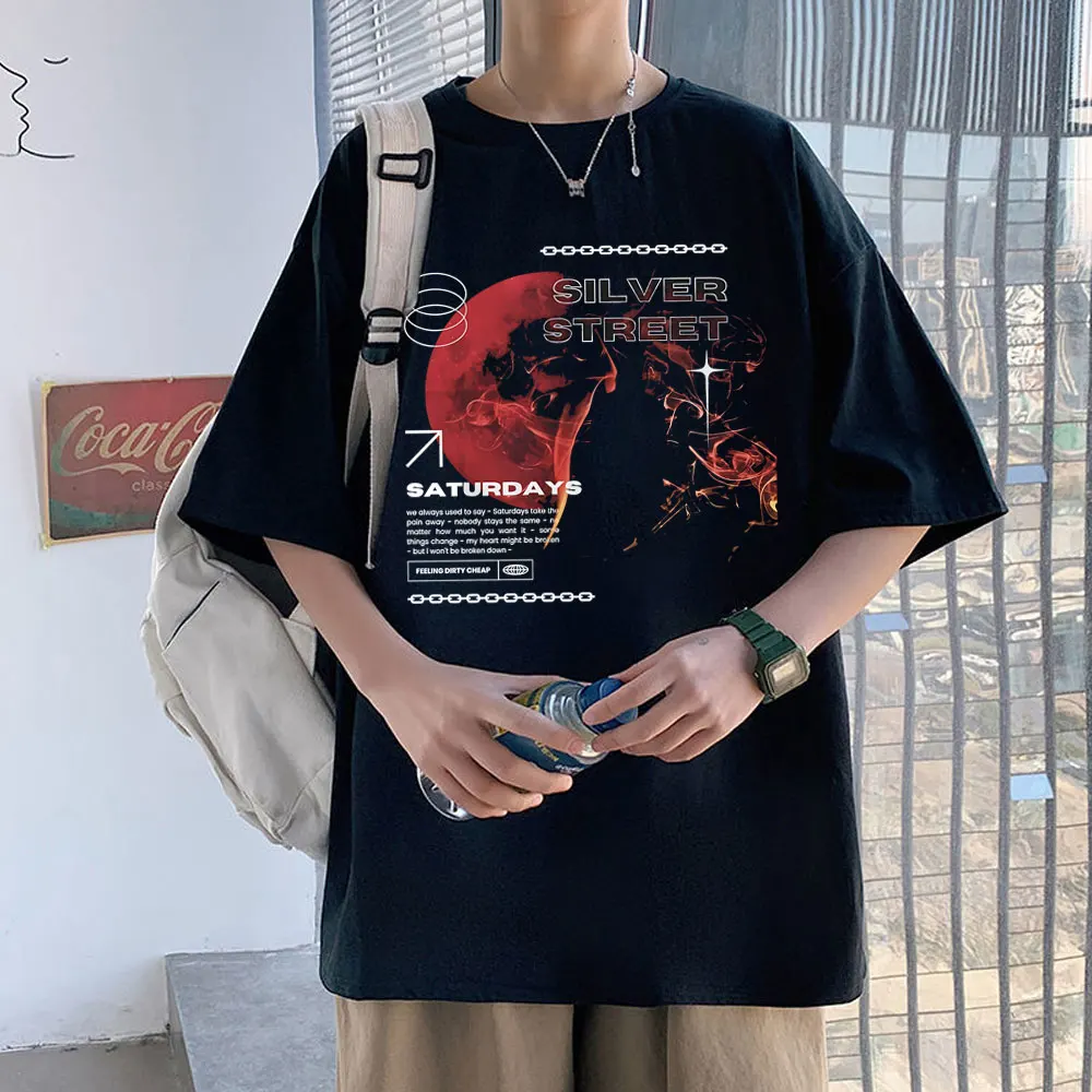 

Faith in The Future Saturdays Graphic Print Tshirt Male O-collar Pure Cotton T Shirt Men Women Casual Oversized Loose T-shirts