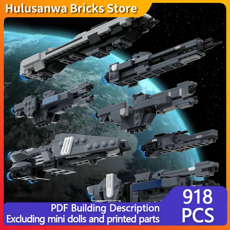 

Space Support Cruiser Model MOC Building Bricks War Equipment Modular Technology Gifts Holiday Assemble Children Toys Suit