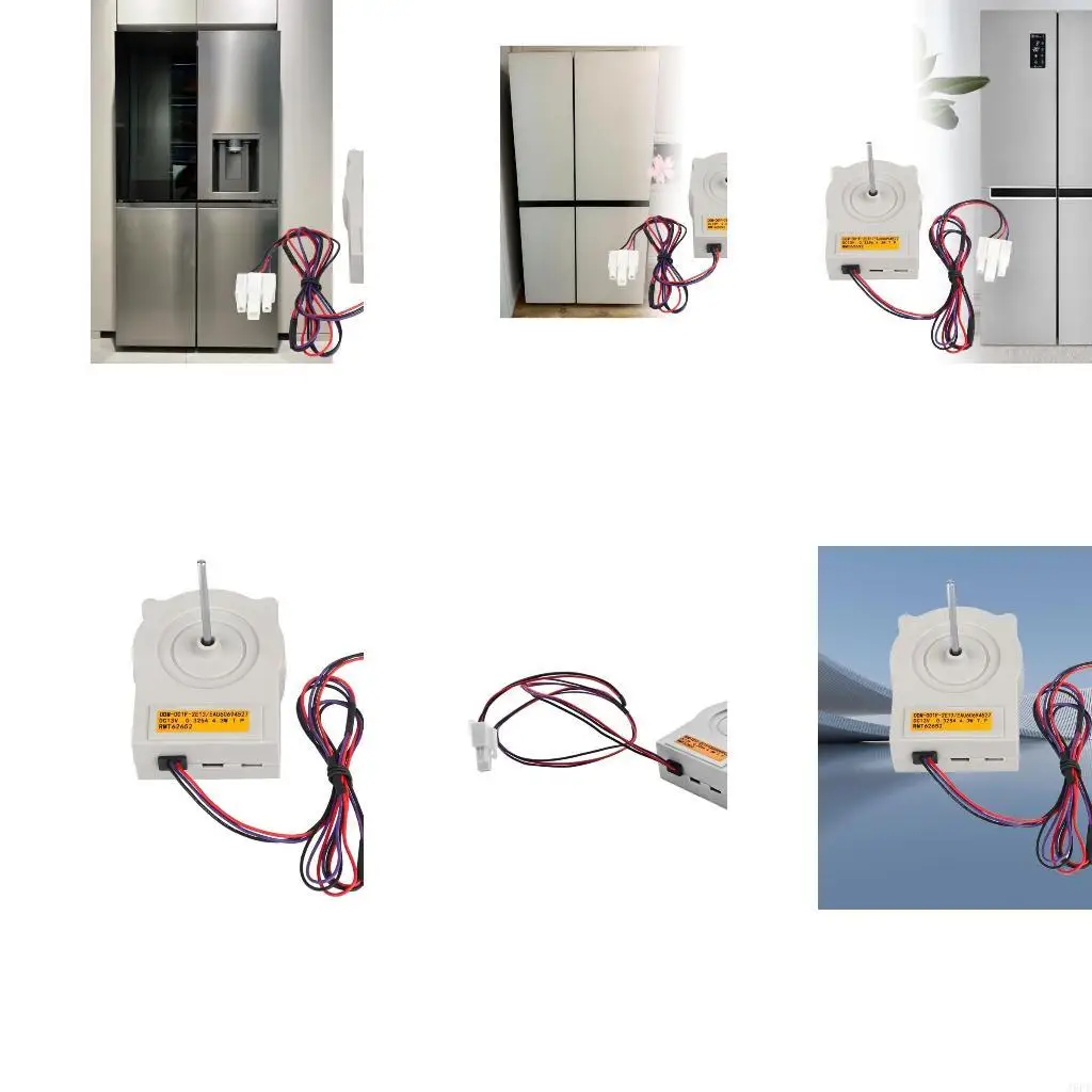 J6PE Enduring Evaporator Fan Motor Fridge Repair Part Perfect for Refrigerator Replacement Simple Mounting Plastic Structure