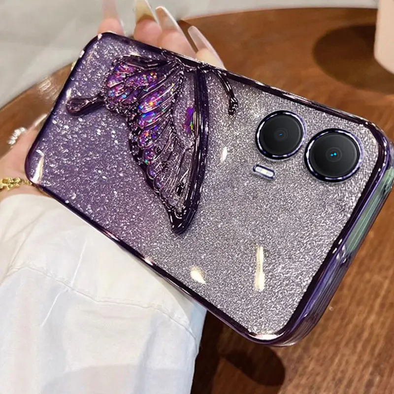 MotoG85 Case Luxury,Bling Quicksand Butterfly Case For Motorola G85 G13 G23 G84 G83 G72 G73 G62 G53 G54 31 Shockproof Cover G 85