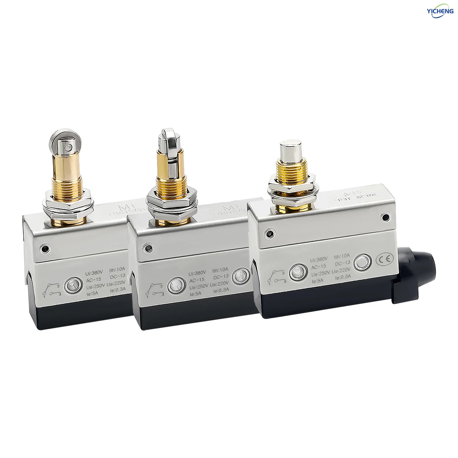 10Pcs Horizontal Limit Switch Long Hinge Roller Lever Momentary SPDT 1NO 1NC 380V 10A Industrial Travel Position Switch IP54