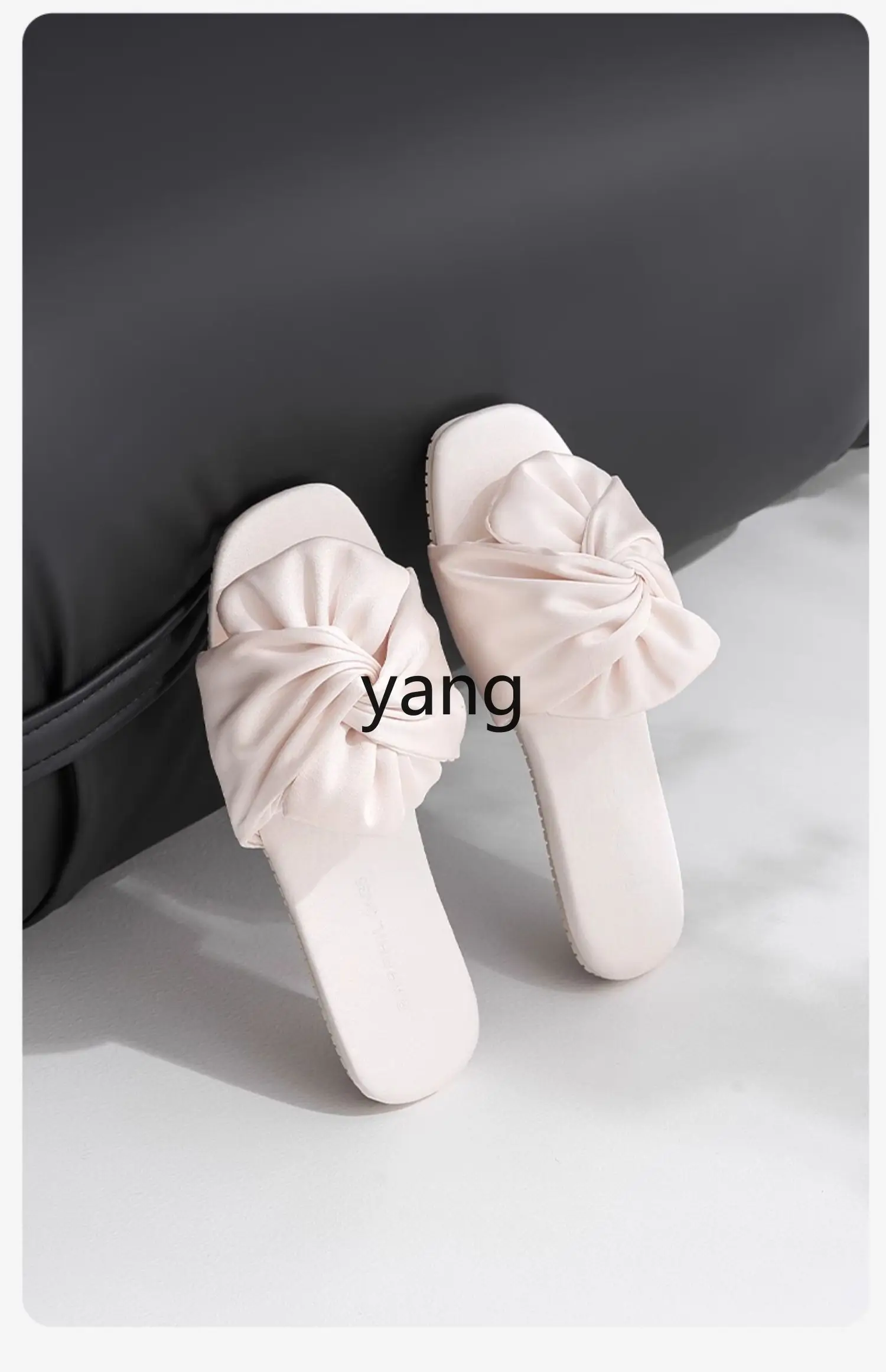 LMM indoor home slippers women's new soft bottom non-slip sandals fashion high sense home