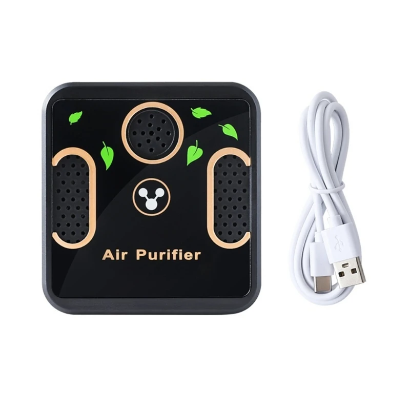 Small Air Cleaner Air Purifying Device Rechargeable Air Purifiers Kitchen Air Purifying Machine for Car and Home Wall