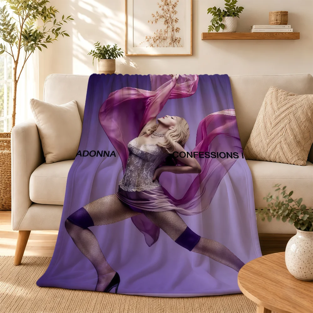 Singer M-Madonna Confessions II Blanket Cozy Warm Comfortable Soft Throw All Season Use Suitable For Couch Office Bedroom Gifts