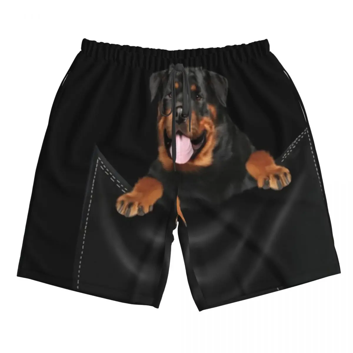 

Rottweiler Dog Trunks Beach Board Shorts Casual Quick Dry Swimming Summer Men Pants
