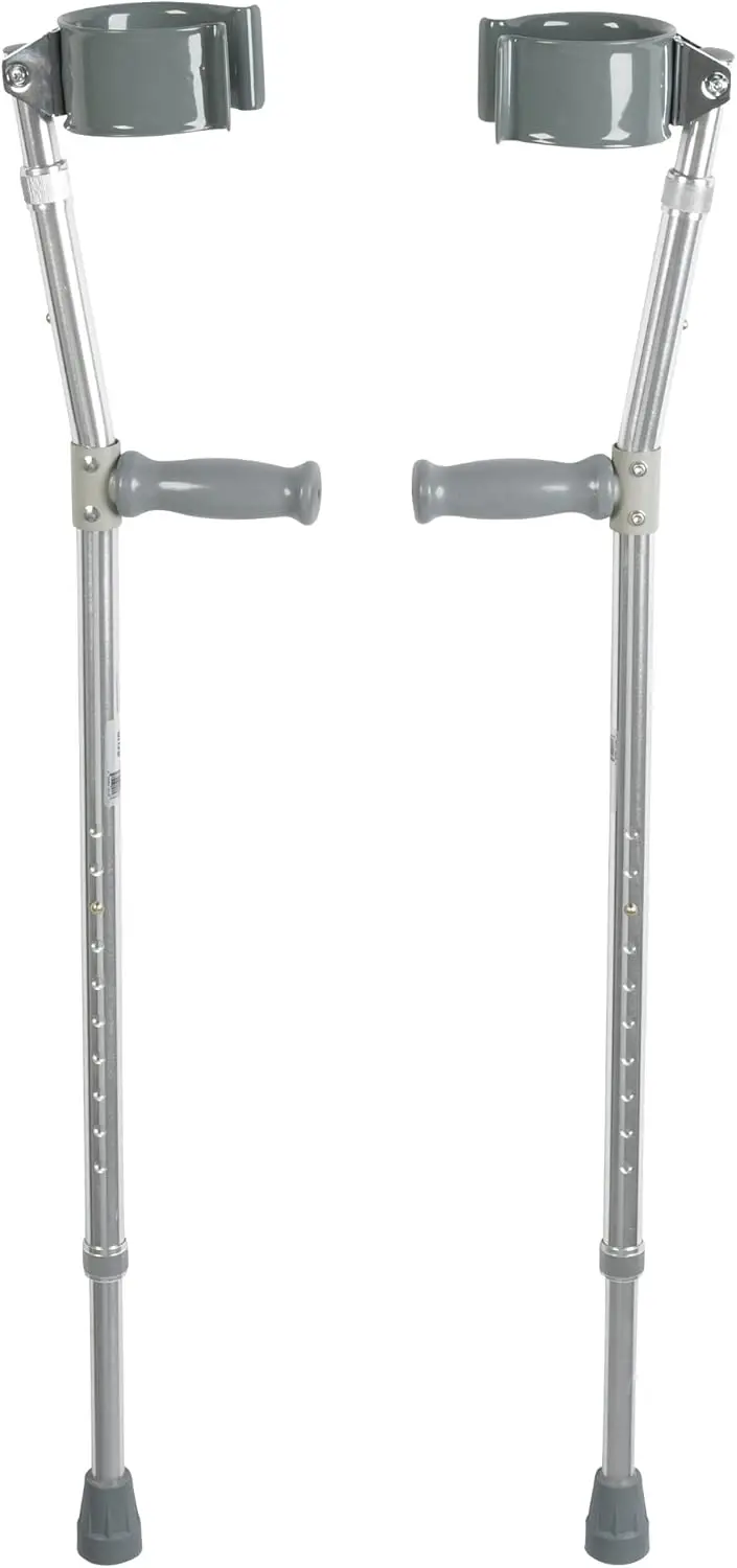 

Heavy Duty Steel Forearm Crutch, Adjustable for Adults, Supports Up to 500 lbs
