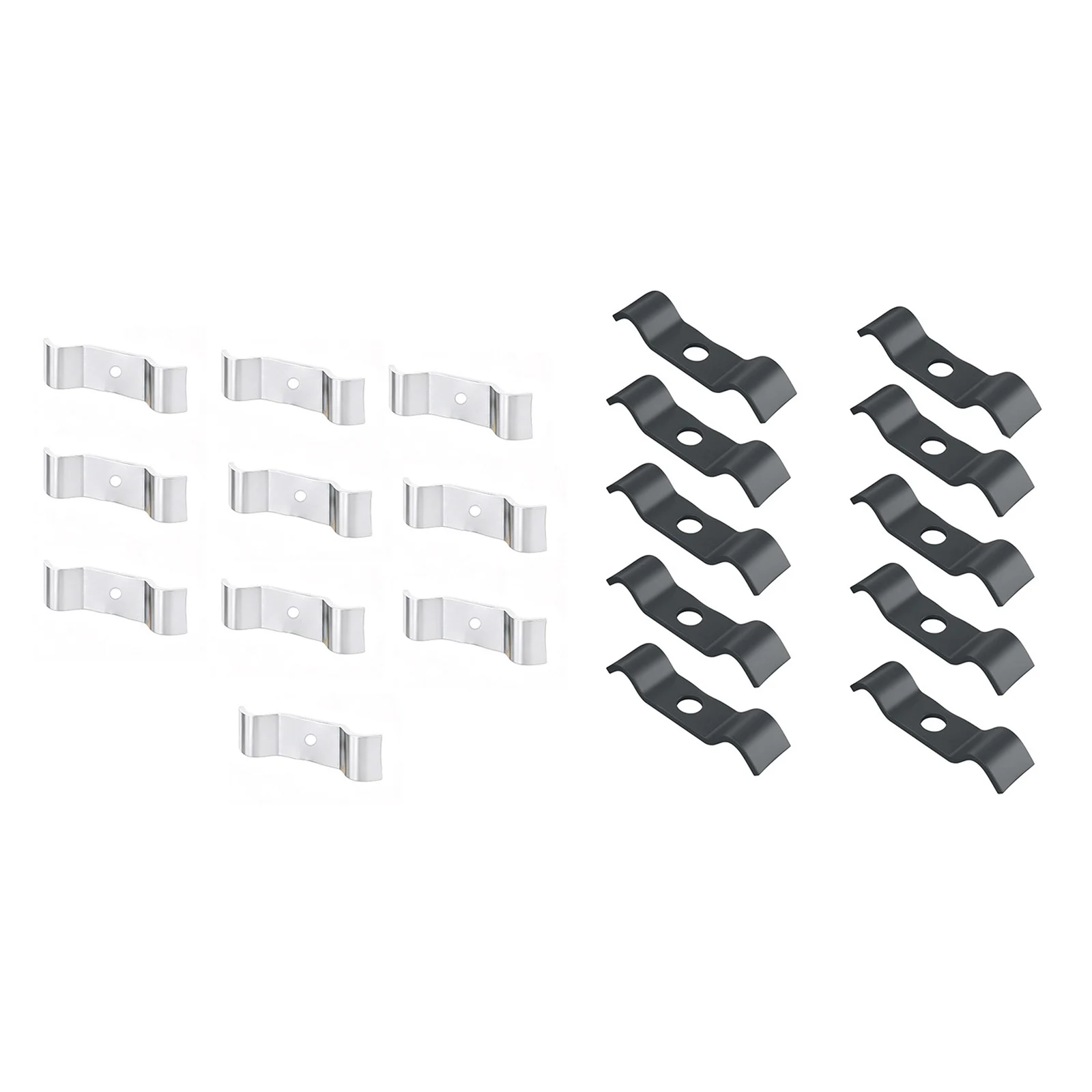 1Set Stainless Steel 65mm Secure Baluster Tension Supports Double-rod Fence Bracket Holders Needing M8 Screws