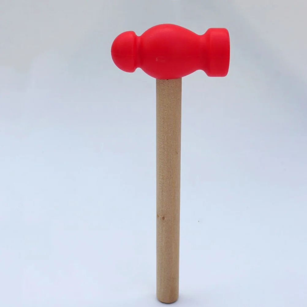 Martillo de madera para bebé, accesorios para Babydoll de juguete para niños pequeños, juguetes de habilidades motoras finas, Mini martillos de utilería para niños, 2 uds.