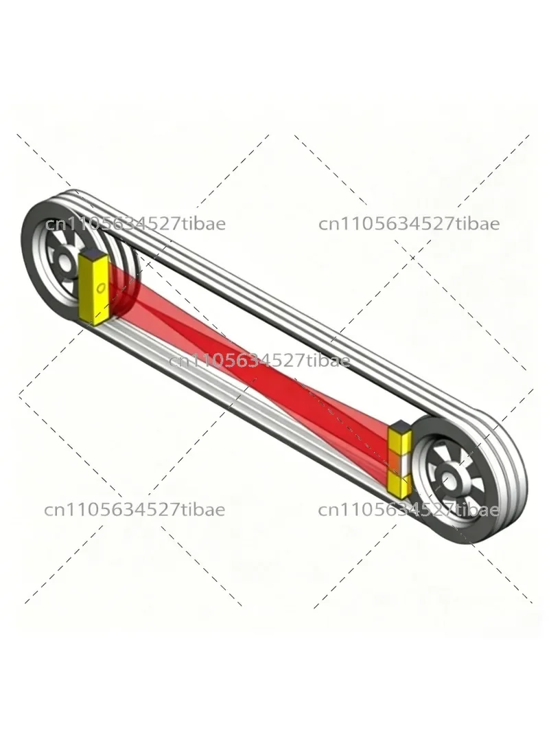 PDL-02 Laser Pulley Alignment Tool Sprocket Roller Parallelism Testing Detector for Mechanical Maintenance Accessories