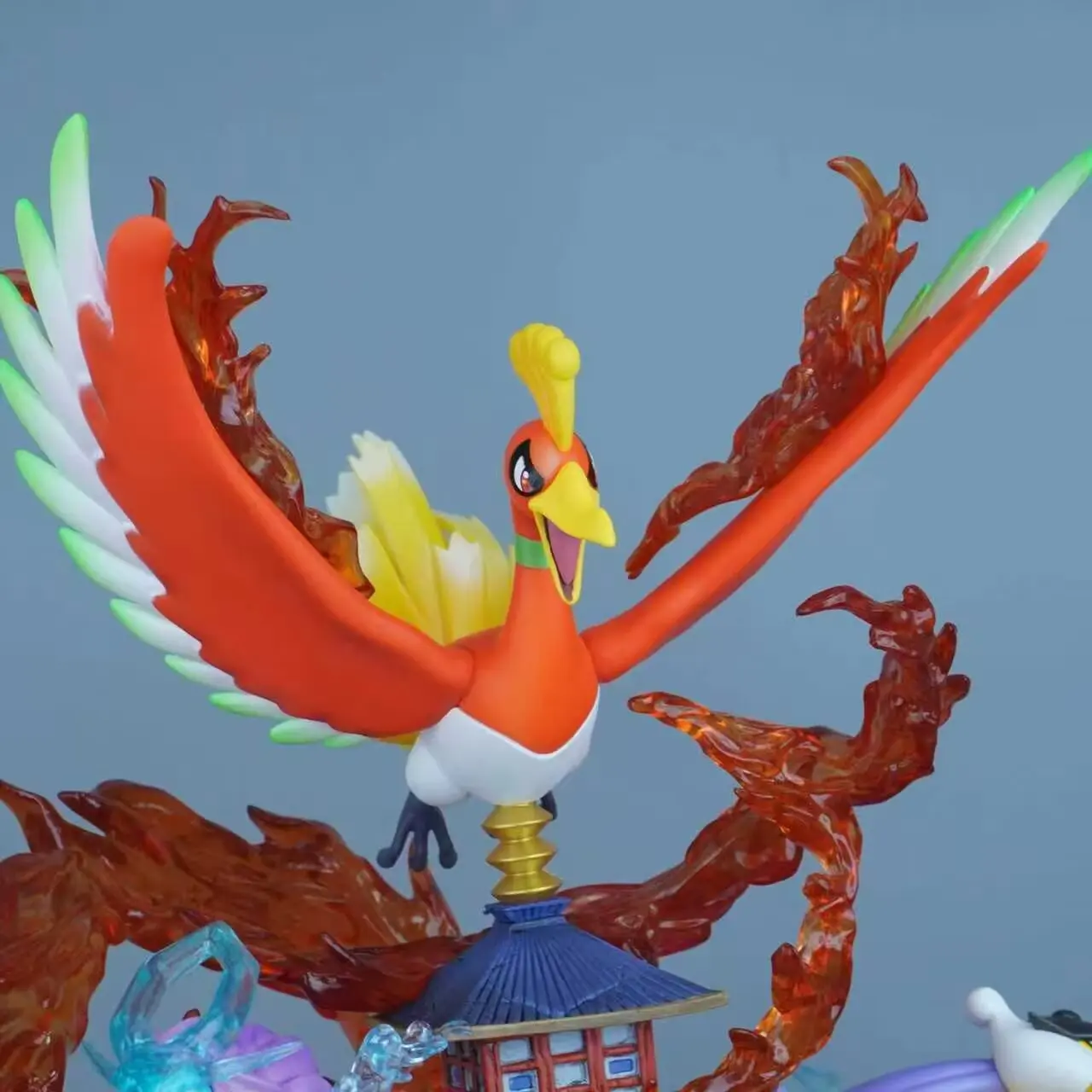 Estatua de Pokémon de Anime, tres bestias sagradas, Raikou Entei Suicune, figura de acción de PVC, modelo de juego coleccionable, juguetes para niños, regalos de muñecas de 40cm