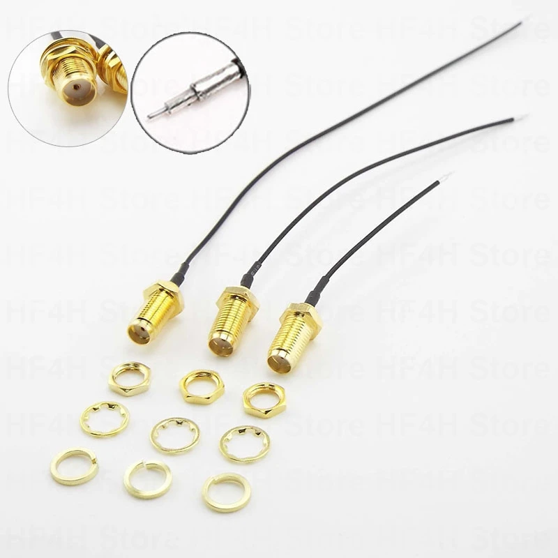 female to RP SMA Female to uFL/u.FL/IPX/IPEX UFL RG1.13mm Antenna RF solder Cable IPX Extension Connector WiFi Pigtail lead B4