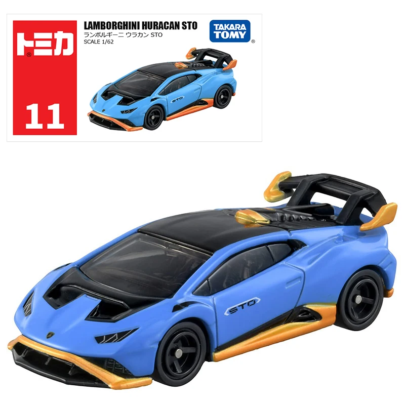 

Takara Tomy Tomica No.11 Lamborghini Huracan STO Car 1:62 Car Model Replica Series Children Christmas Gifts Boy Toys