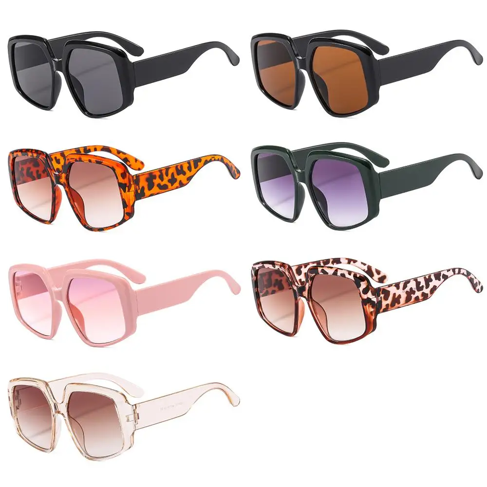 Women\'s Oversized Sunglasses Square Sun Glasses Shades Goggle  Big Frame Large Fashion Trendy Vintage UV400