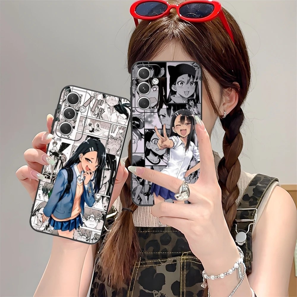 Hayase Nagatoro Anime Mobile Cell Phone Case for Samsung M55 35 15 54 34 14 33 23 13 42 32 22 F55 23 12 5G Black Cover Shell