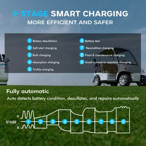 10 best sales गोल्फ कार्ट चार्जर - №3