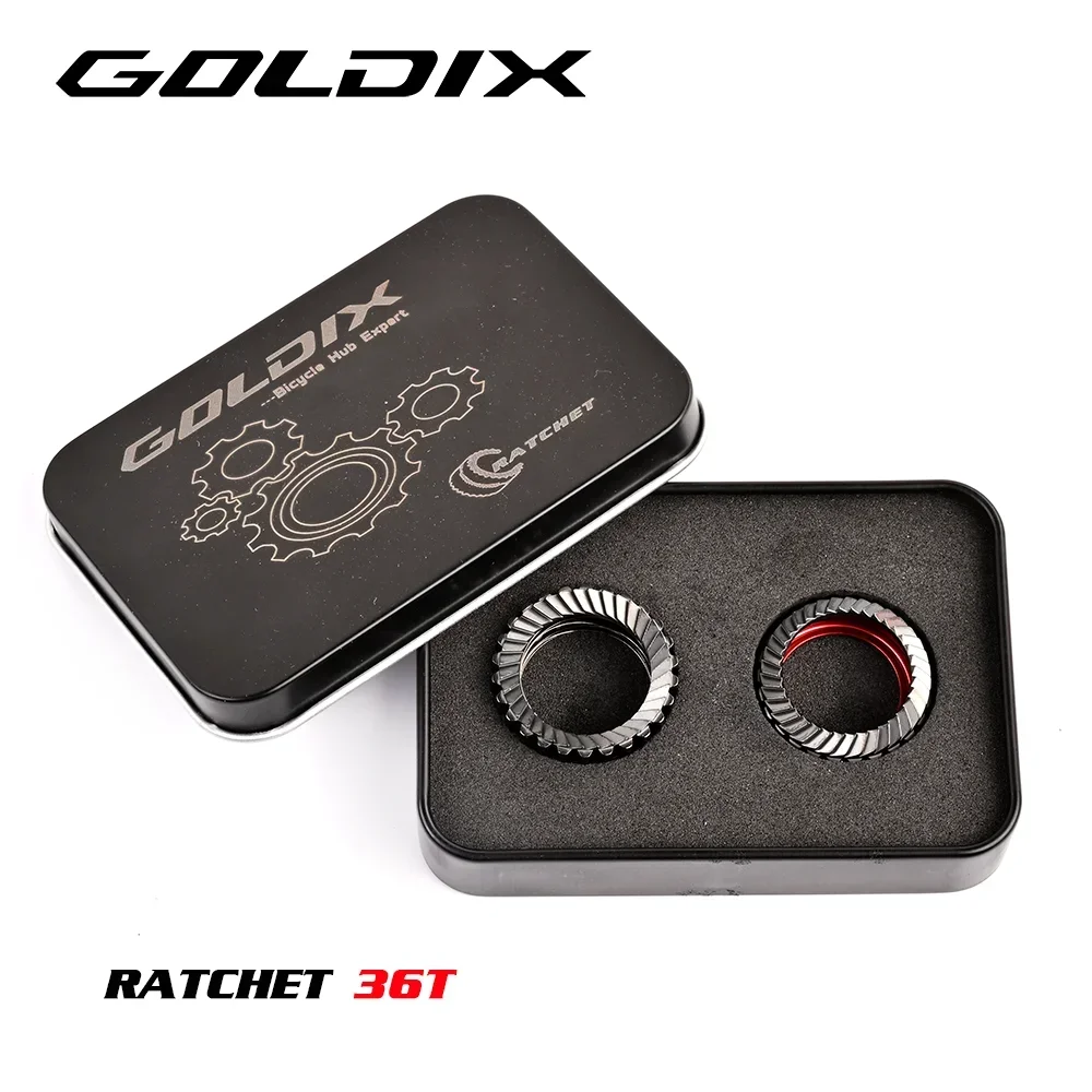 

GOLDIX Bicycle Hub Ratchet 36T 60T Meshing Spiral for MTB Road Bike Compatible with GOLDIX 370/350/310/180/160 Series Hub