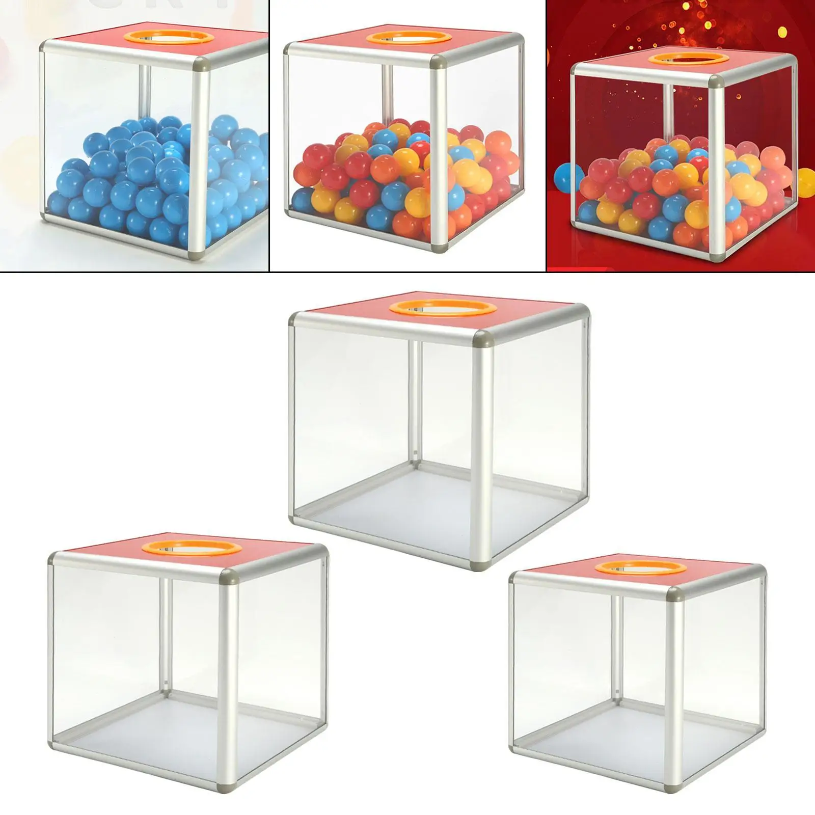 صندوق رسم صندوق جمع الصمامات، صندوق اقتراحات خفيف الوزن قابل لإعادة الاستخدام، تخزين التصويت #4