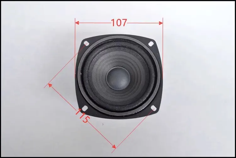 GHXAMP – haut-parleur milieu pur scellé, 4 pouces, 107mm, fibre végétale moyenne à 3 voies + bord en tissu, grand aimant Super 90mm, 92db, 1KHZ-15KHZ, 1 pièce