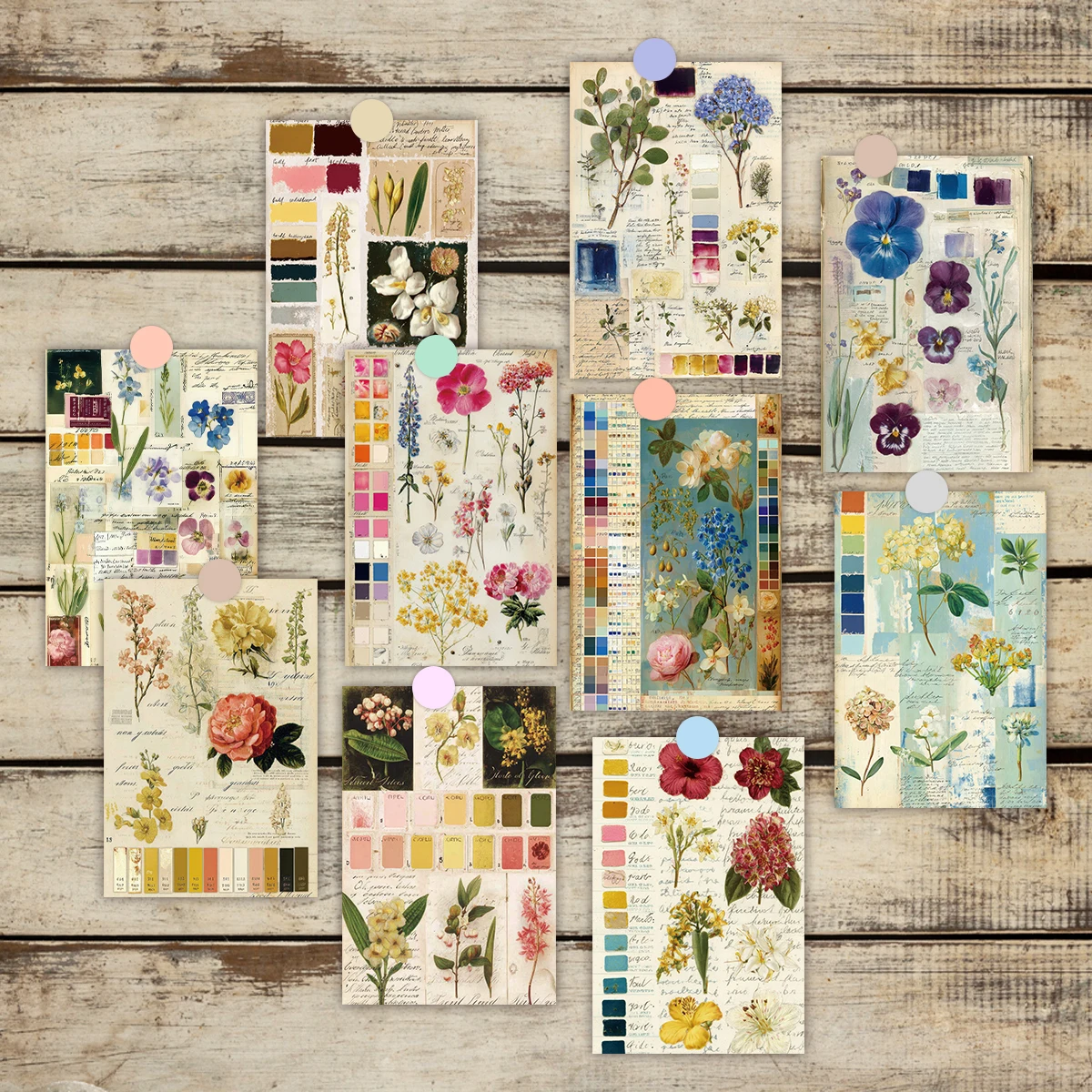 20 szt. Kartki w stylu vintage – Home Decor Color Palettes recenzja i cena