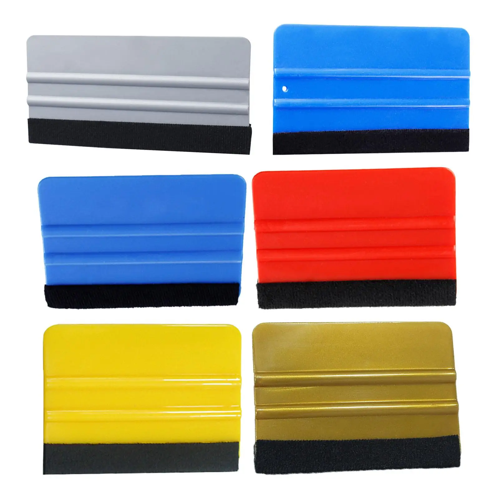 5 Pieces Car Film Scraper Vinyl Wrap Scraper for Paint Protection Film Wallpaper Pushing Out Bubble Lines Car Wrap Crafts