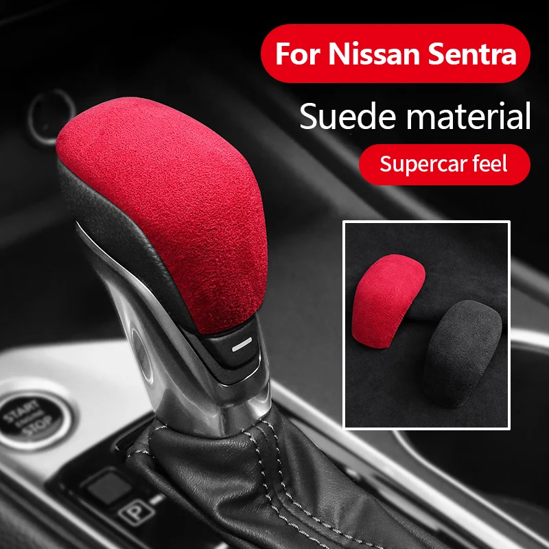 Car Gear Shift Knob Cover Shift Sticker Decorations Interior Accessorie for Nissan Sylphy Sentra B18 2024 2023 2022 2021 2020