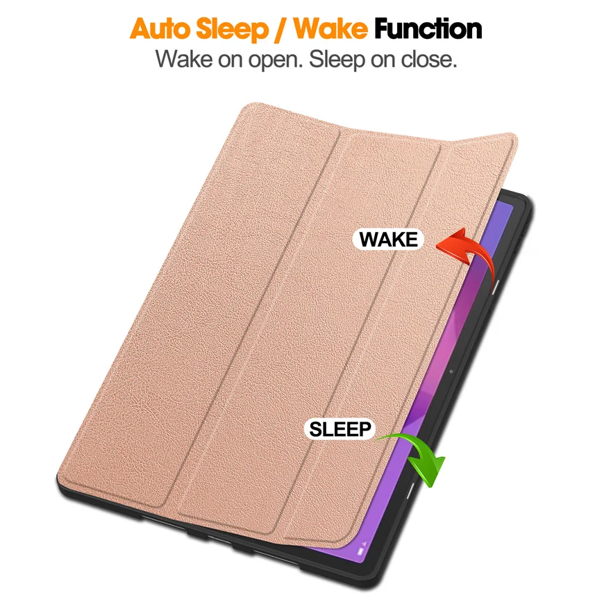 Case For Lenovo Xiaoxin Pad Pro 12.7 2025 PU Leather Tri-fold Tablet Cover for Lenovo Idea Tab Pro 12.7" with Auto Wake Function