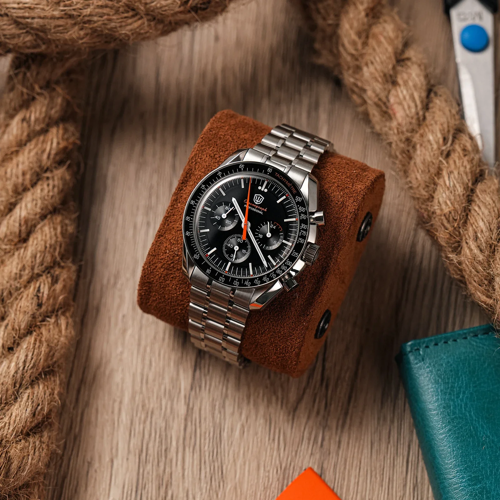 Watchdives WD1863 Quartz Watch VK63 Chronograph Movement Bubble