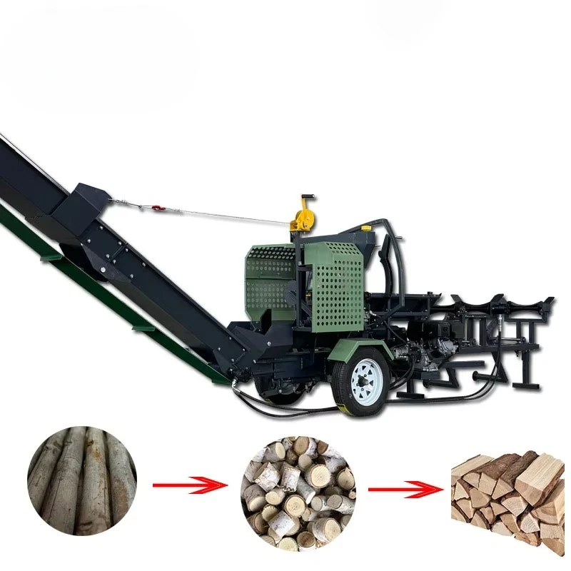 YG-Customized 15T Log Splitter Firewood Processor Wood Processor Manufacturer Best Wood Cutting Machine Firewood Processor