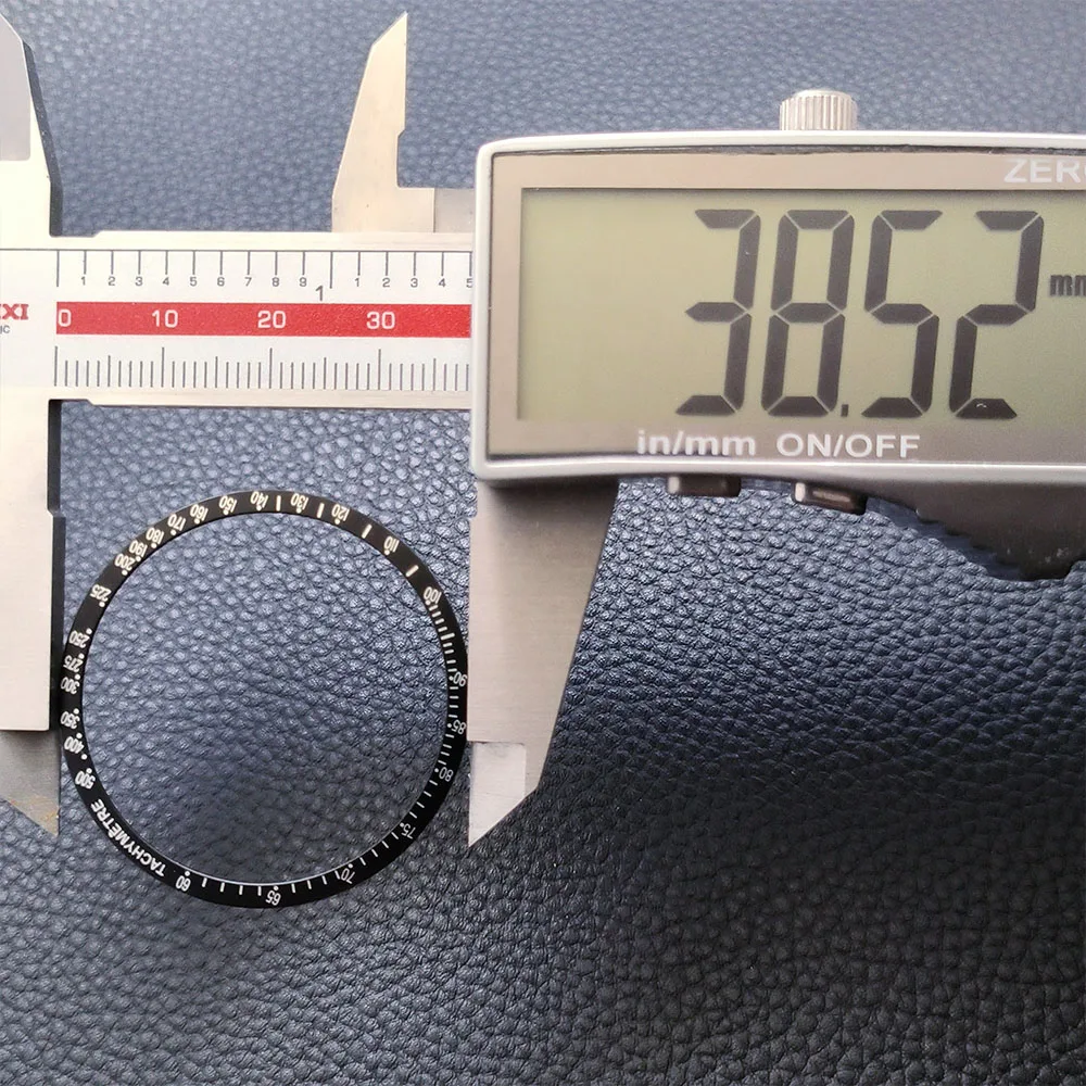 38.5mmX34.2mm Aluminum Watch Bezel Insert Modific Speedmaster bezel Men Watch Chronograph Watch Accessories