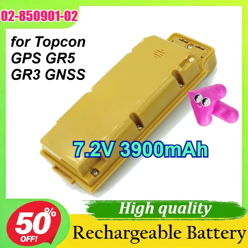02-850901-02 7.2V 3900mAh for Topcon GPS GR5 GR3 GNSS RTK Receiver Battery