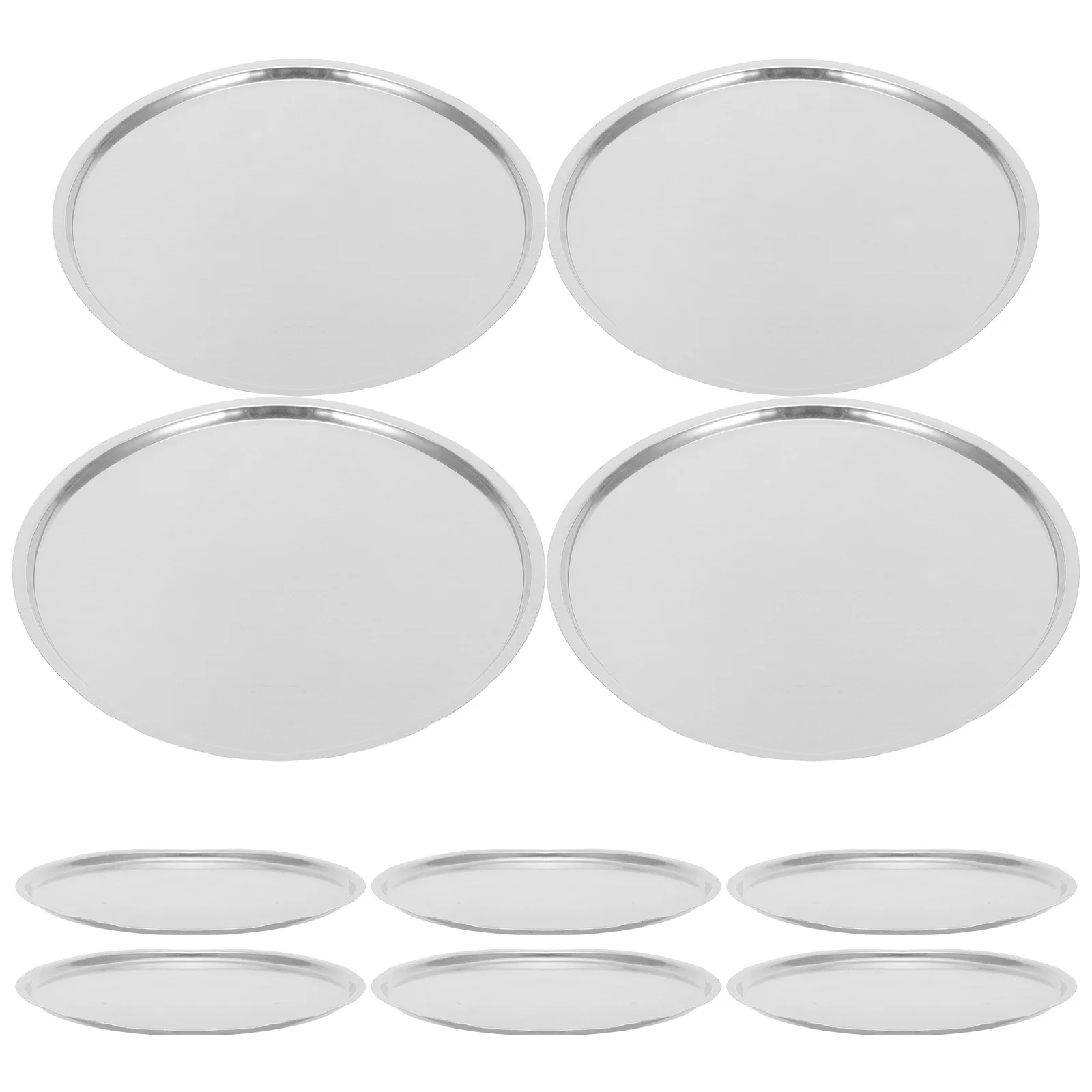 10 Pcs Laboratory Weighing Dishes Storage Trays Boats Balance Pans Liquid Equipment Aluminum Chemistry