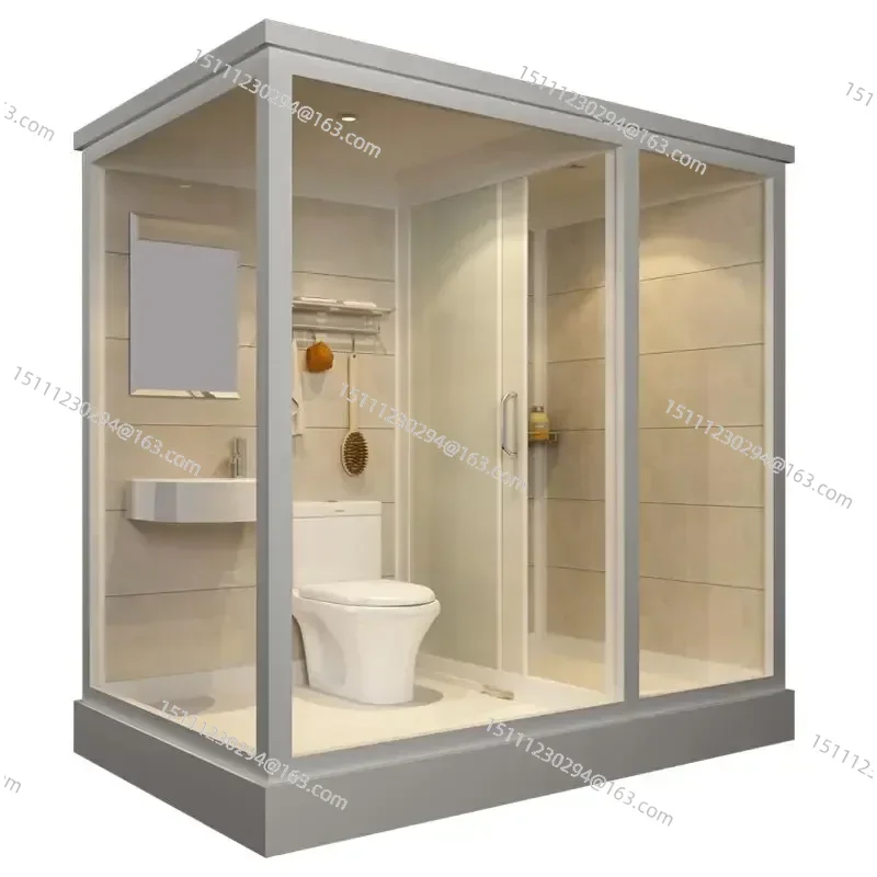 Toilet with Squatting Pit, Integrated Shower Room, Integrated Bathroom, Mobile Toilet, Squatting Shower Room on sale